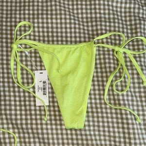 Frankie's Bikinis Neon Yellow Bikini Bottom